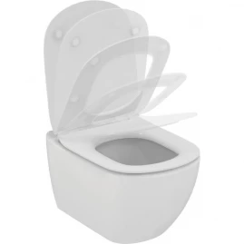Промо-комплект IDEAL STANDARD TESI (T007901 Подвесной унитаз, T352701 Тонкое сиденье и крышка)