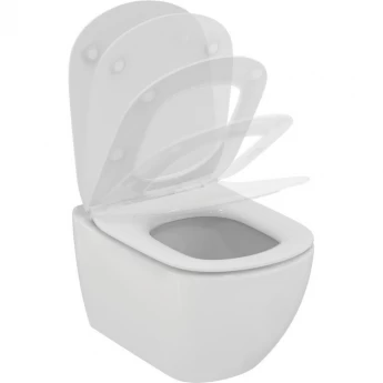 Промо-комплект IDEAL STANDARD TESI (T007901 Подвесной унитаз, T352701 Тонкое сиденье и крышка)